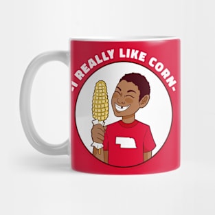 I Really Like Corn // Funny Nebraska Corn Kid Mug